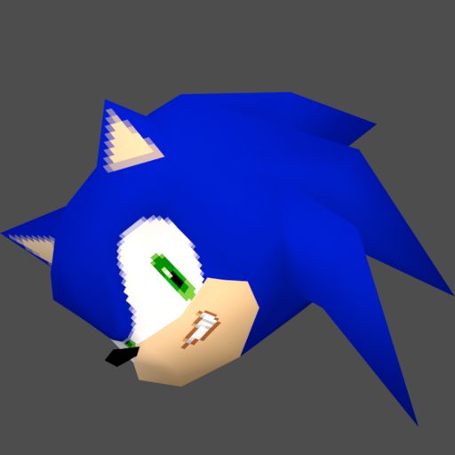 Render of Sonic used for the logo. Inspired from Sonic X.