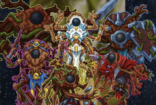 A collage of the six Pathfinder conrasu images I've created for sale on Pathfinder Infinite.