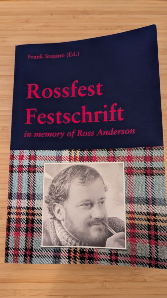 Picture of "Rossfest Festschrift", a book in memory of Ross Anderson.