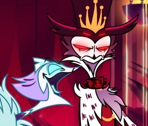 Andrealphus laughing at scowling Stolas.