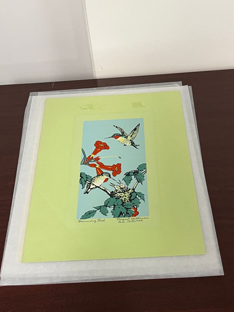 A Hummingbird print by Margaret Whittemore