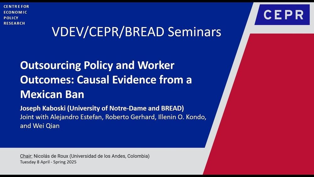 VDEV 63 - Joseph Kaboski (University of Notre-Dame and BREAD)