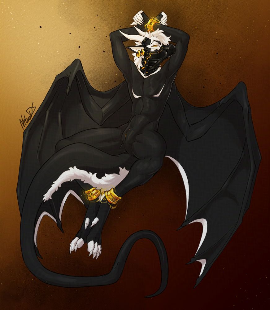 a captive dragon creature, by choice, they spread their legs wide open inviting everyone curagous enough to explore the dragons body