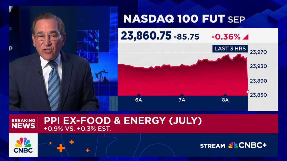 CNBC's Rick Santelli joins 'Squawk Box' to break down the July PPI data.