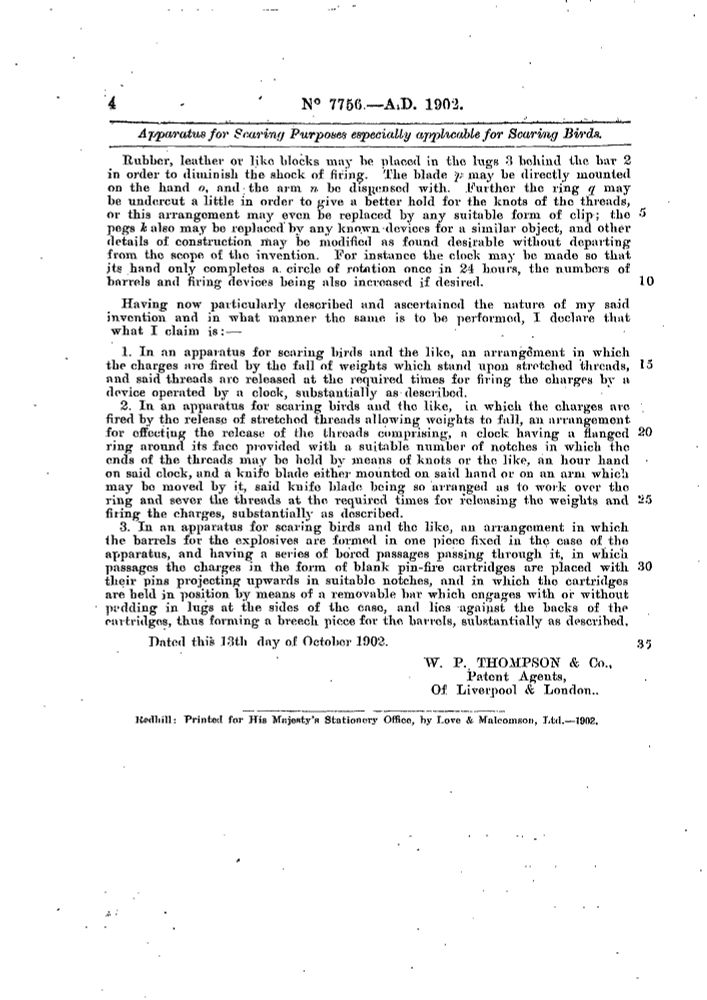 Continuance of Patent, Complete Specification