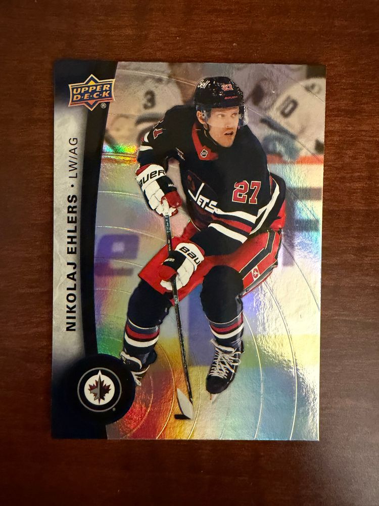 2025-26 Upper Deck Tim Hortons Nikolaj Ehlers

Winnipeg Jets

These are Tim Hortons Canadian Exclusive cards. Sold in 3 card packs. 
