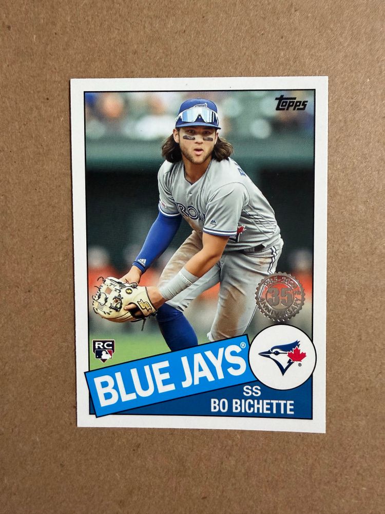 2020 Topps Bo Bichette 1985 Anniversary insert 

Toronto Blue Jays