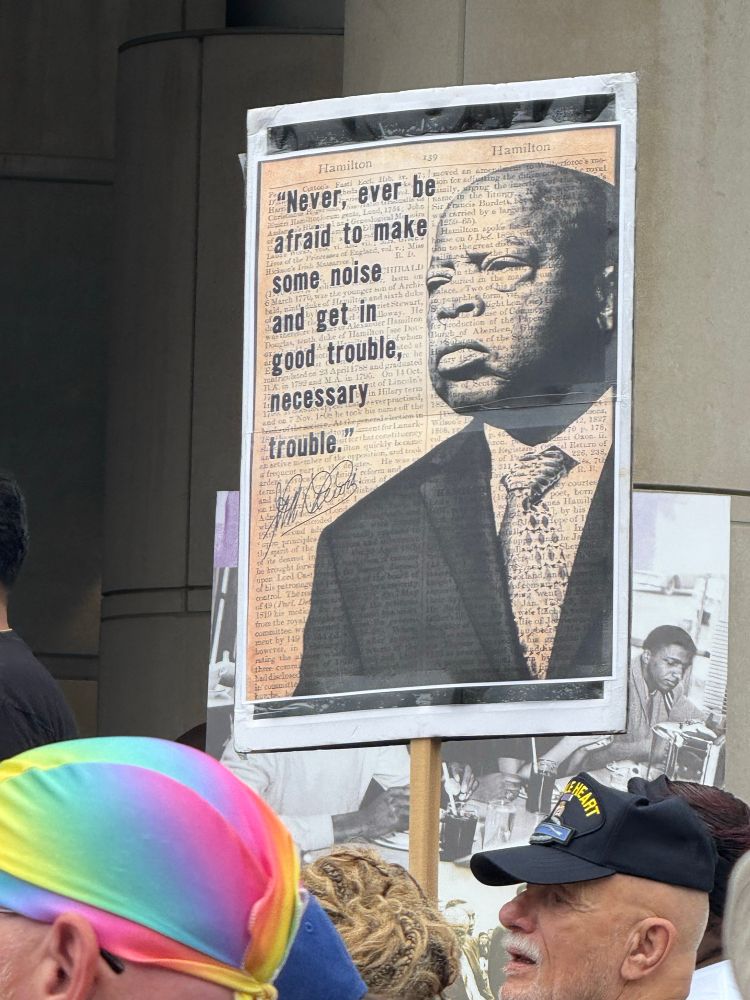 Signage from Good Trouble March in Nashville 