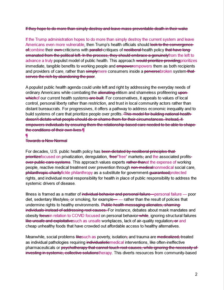 Screenshot of page 2 diff