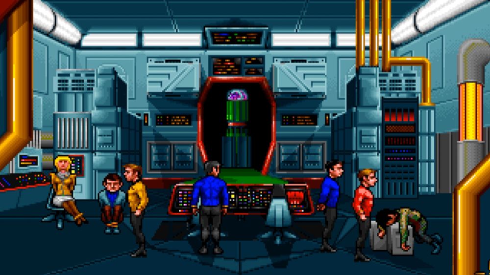 Screenshot from the 1992 point-and-click adventure, "Star Trek: 25th Anniversary"