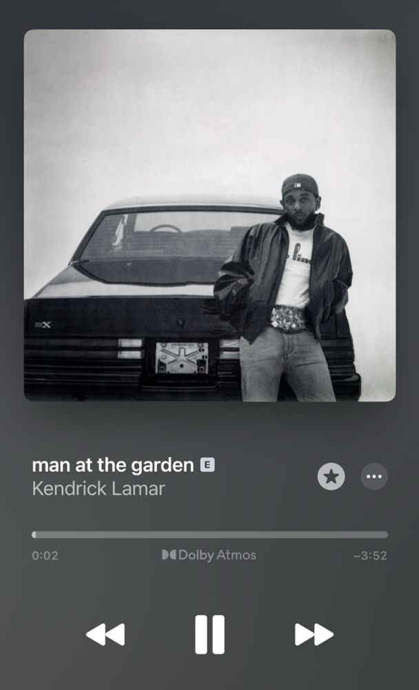 Apple Music Song: Man at the Garden by Kendrick Lamar
