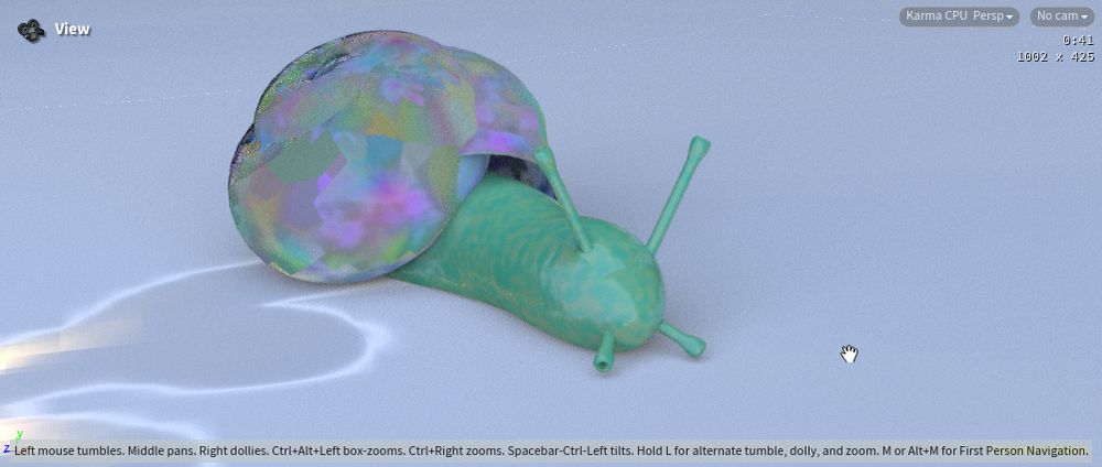 A pastel colored porcelain slug