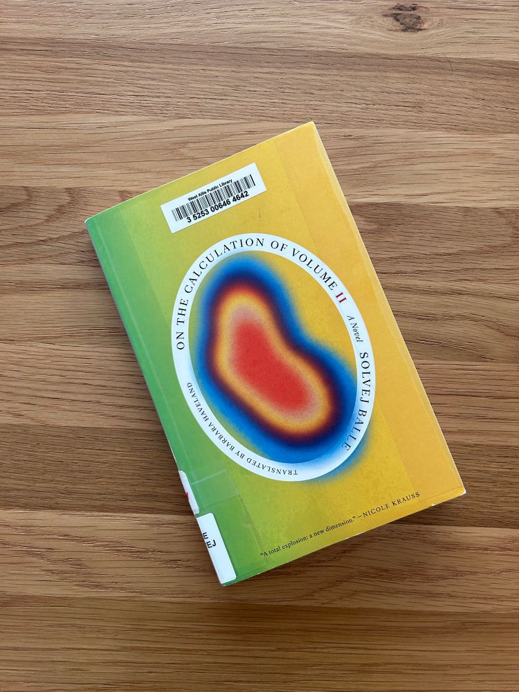 copy of the book “on the calculation of volume II” by solvej balle