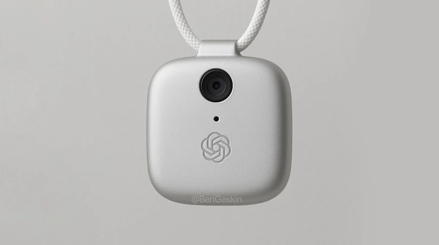 A picture of the newly announced AI Pin-like device created by Jony Ive. The poster thinks it looks horrendous.