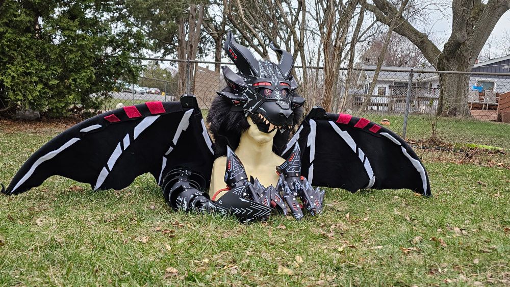 Leather dragon partial