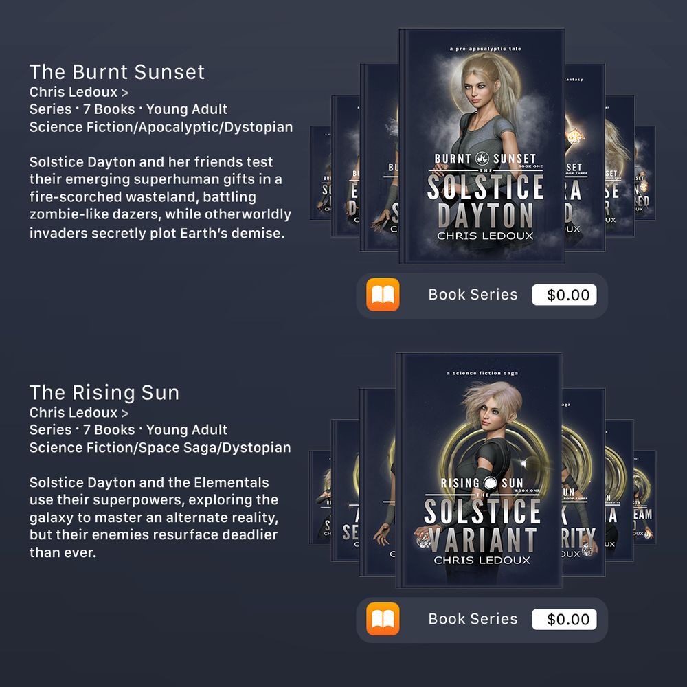 The Burnt Sunset Series and The Rising Sun Series on Apple Books