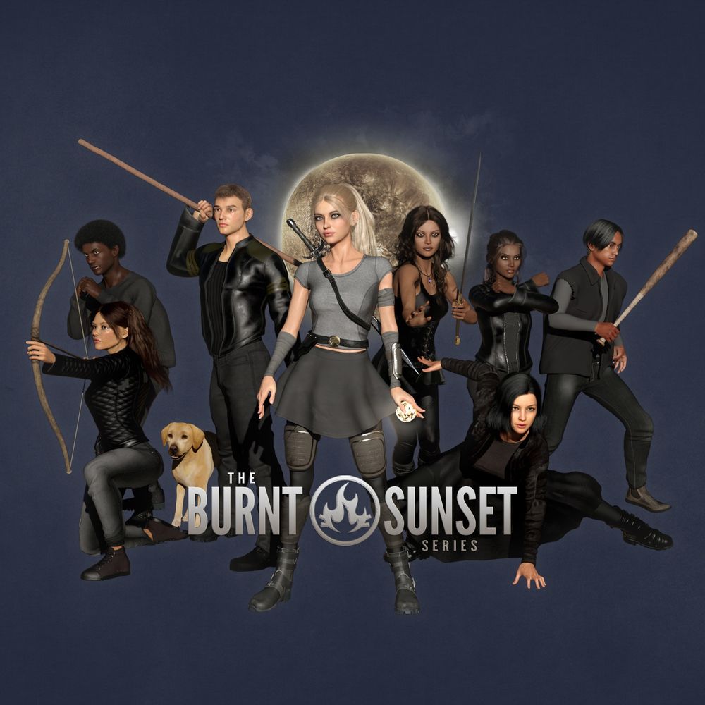 The Burnt Sunset: a dystopian apocalyptic fantasy series