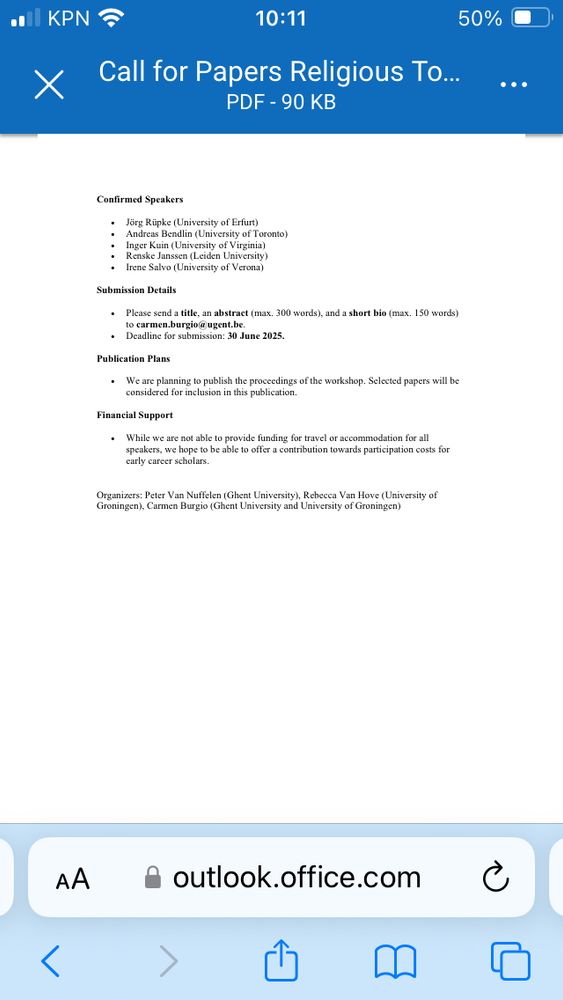 A screenshot of a CFP, message me for details!