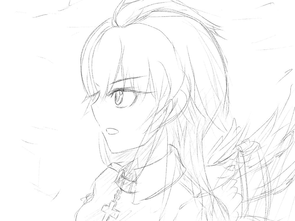 4コマで下手なデフォルメ落描き絵を量産していたら
普通の頭身の顔も何だかスムーズに描けるようになってる気がする！なんでだろう