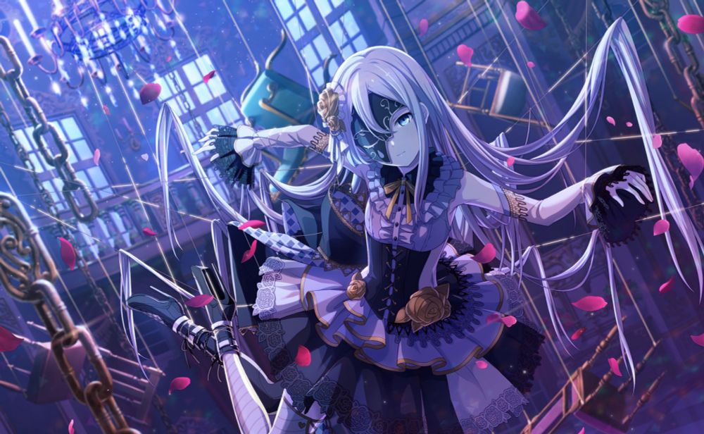 According to Sekaipedia, As If It Was Alive (生きているように, Ikiteiru You ni) is Yoisaki Kanade's 4th card. It is a 4☆ cool card that was released in The Dolls' Dance Gacha, alongside the Imprisoned Marionette event. The image shown shows the card's trained version.