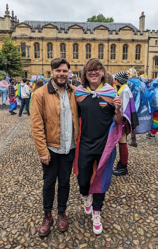 Alex and Max at Oxford Pride