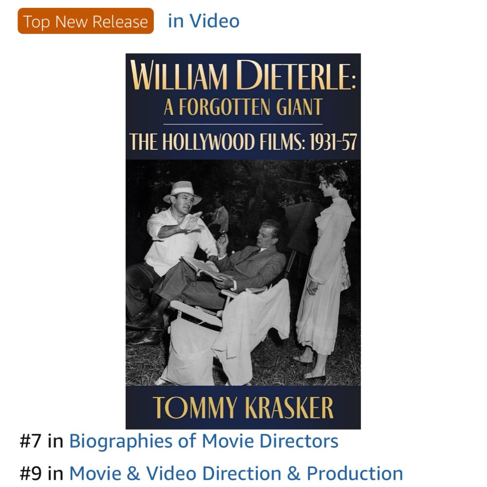 New book about forgotten film director William Dieterle.