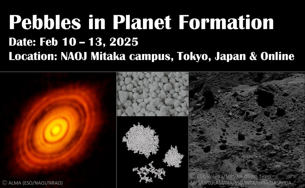 Conference poster for "Pebbles in Planet Formation", Toyko, 10-13 Feb 2025.