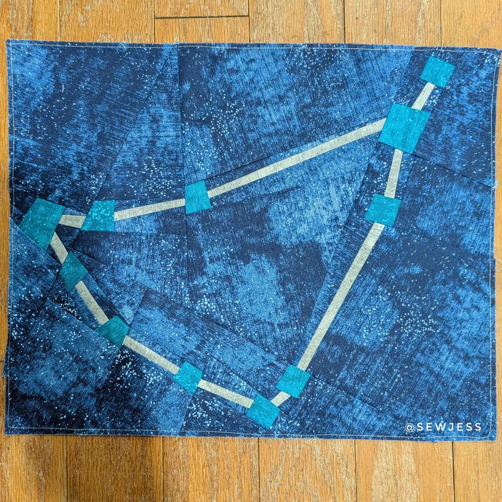 First block from Starry Signs BOM - Capricorn 