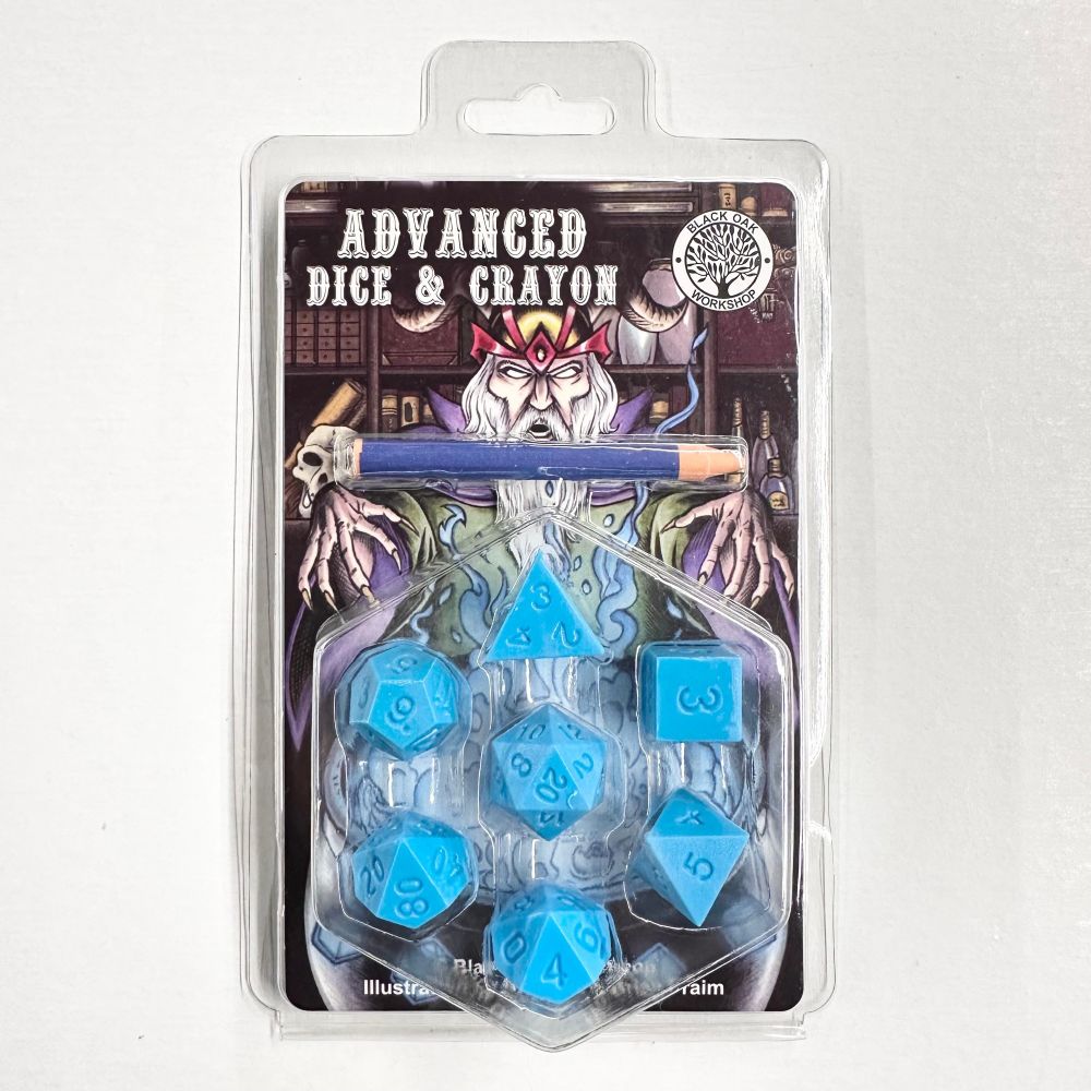 Advanced Dice and Crayon, a set of un-inked dice sold with a crayon the way the original dice were made