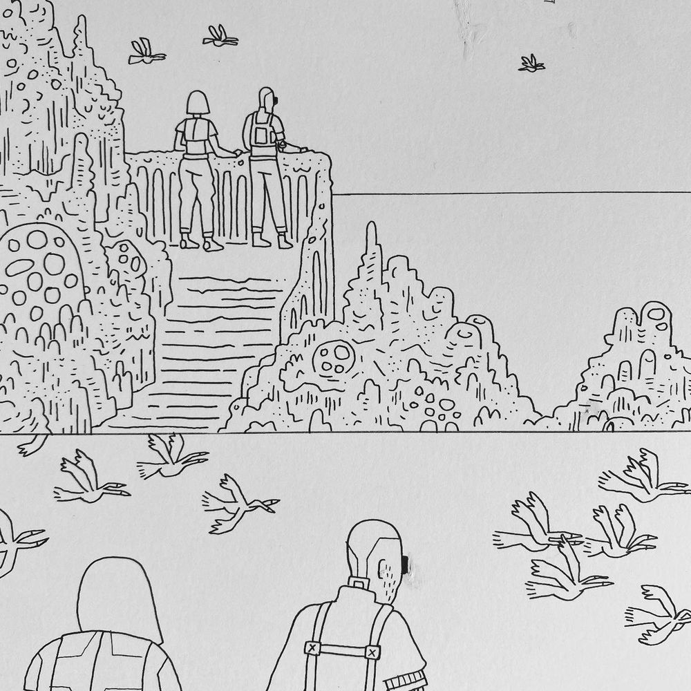 Extrait de planche de ma prochaine bande dessinée ATLAS.