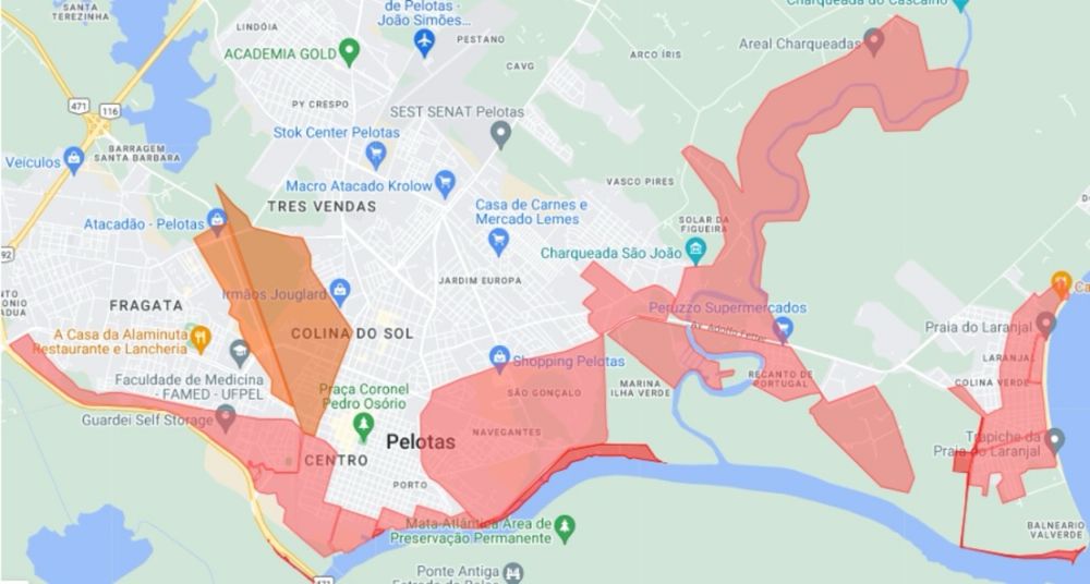 Enchente vai aumentar no Sul do estado e será de graves proporções