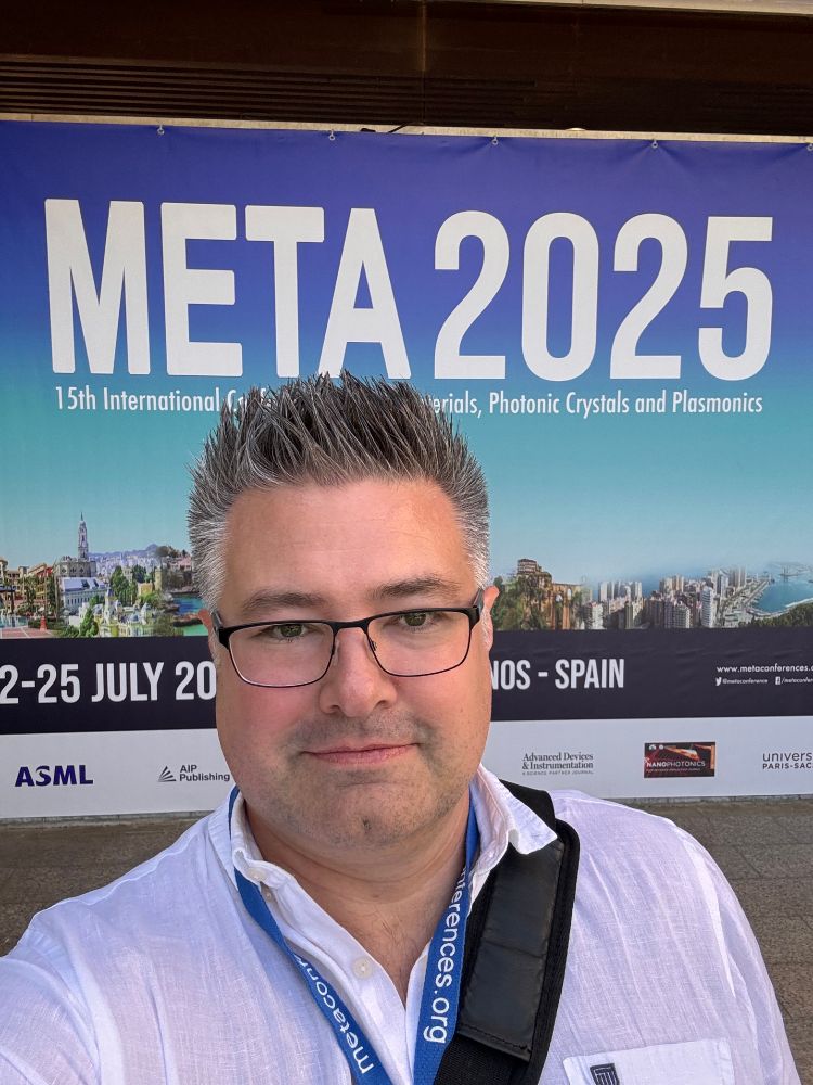 Image: M.H. at META2025, Malaga, 
upcoming presentation: "Physics Informed Bayesian Optimization For Efficient Solution Of Inverse Problems In Nanophotonics"
Abstract: We introduce physics-informed multi-channel Bayesian optimization for inverse design problems in nanophotonics and nanometrology. By learning vector-valued physical properties of numerically simulated systems, from which the final cost is constructed, our approach achieves faster convergence compared to other optimization methods, enhancing efficiency in solving inverse problems across engineering and physics.
