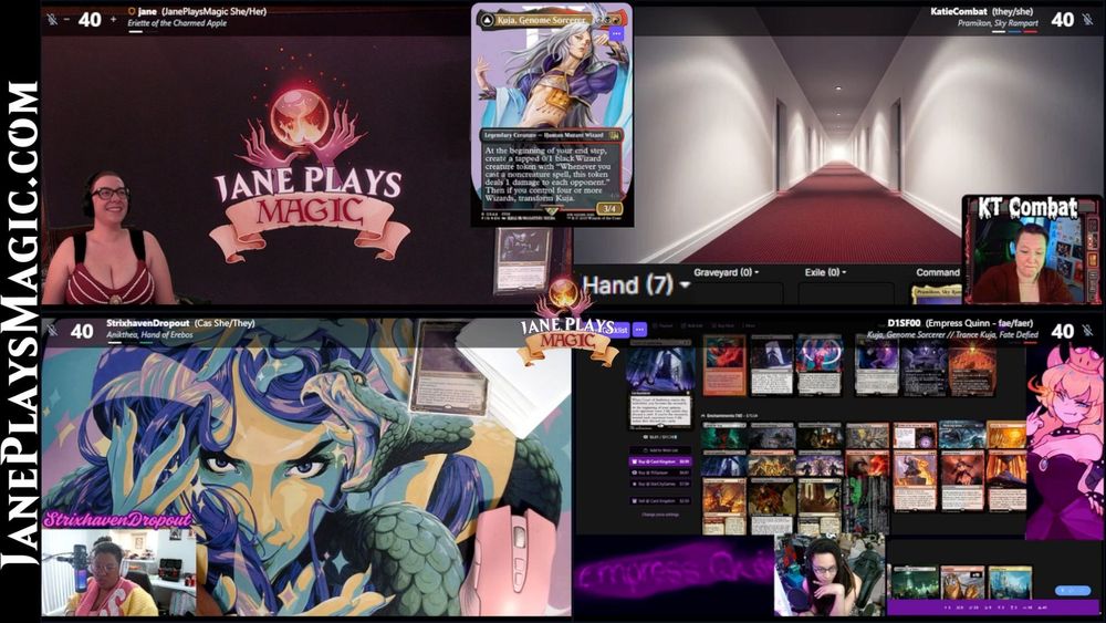 all of us just staring at Kuja on the field, also KT is doing a great visual bit with a hallway but you should check out the vid because it's animated and very funny