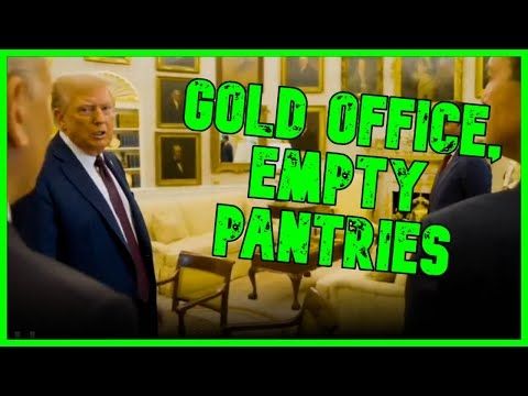 Trump Shows Off HIDEOUS Gold Oval Office As He SLASHES Food Aid For The Poor | Kyle Kulinski Show
