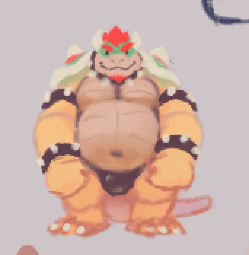 A lil doodle of Bowser :]