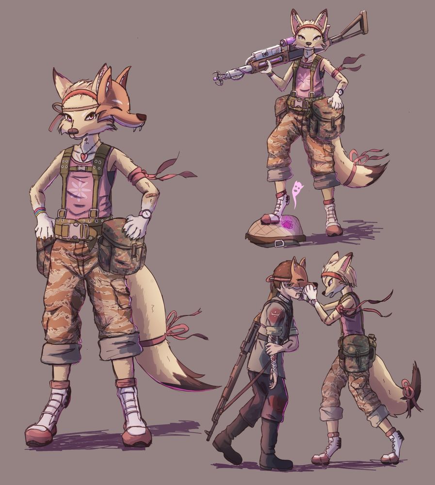 a desett fox girl oc