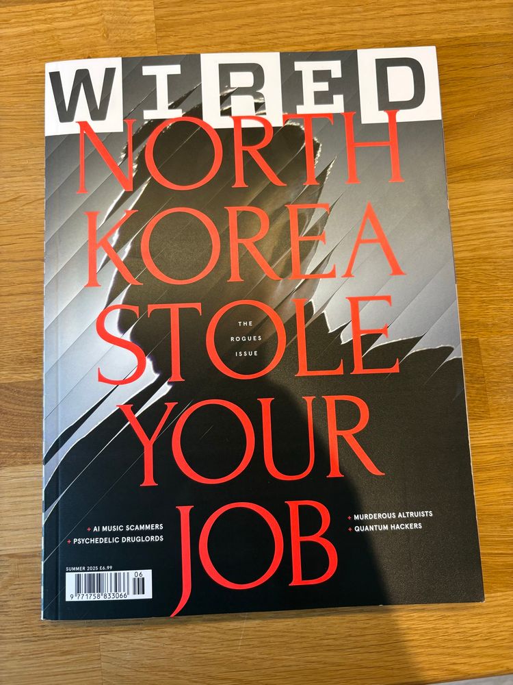 Front cover of latest WIRED