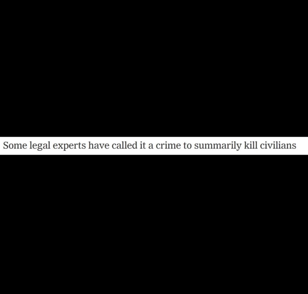 Some legal experts have called it a crime to summarily kill civilians
