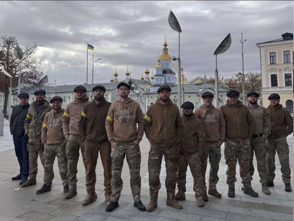 Ukrainian Drone Unit nicknamed The Peaky Blinders wearing hats like the ones from TV show that inspired nickname. 