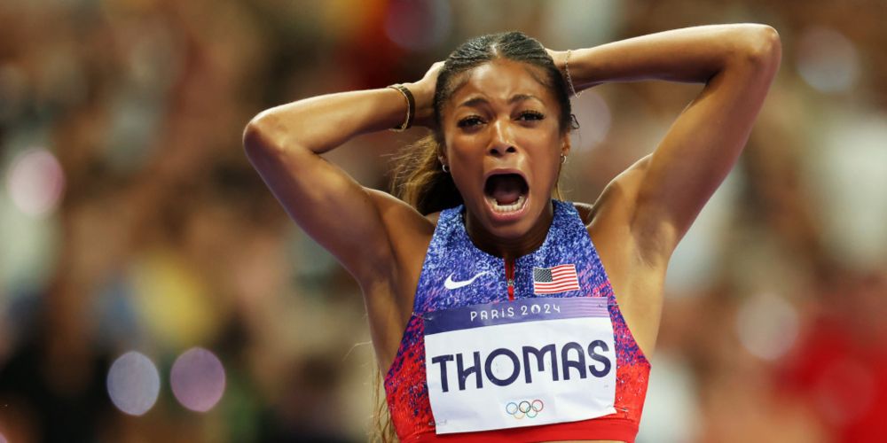 Gabby Thomas flies to 200m gold in Paris