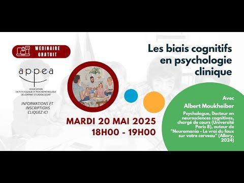 Replay du webinaire gratuit Les biais cognitifs en psychologie clinique
