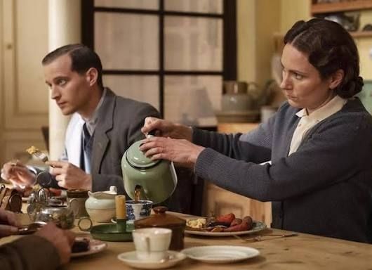 ACGAS breakfast scene with James and Mrs Hall.