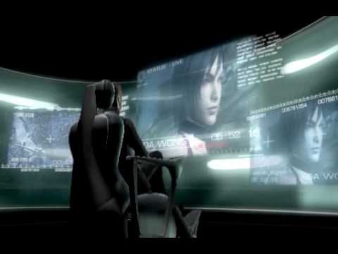 Me, Albert Wesker, sitting at my office chair looking at my large widescreen holographic screen seeing an image of ada wong