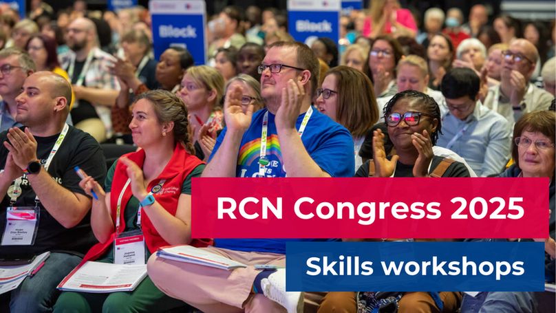 People clapping at the RCN Congress