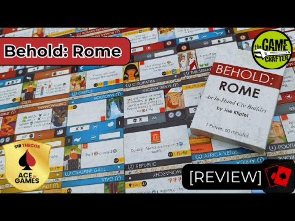 Review | Behold: Rome (The Game Crafter)