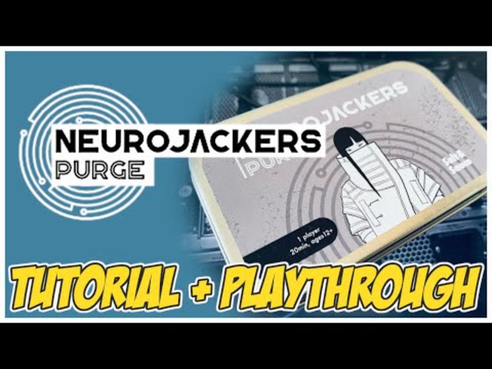 How To Play Neurojackers Purge | Solo Mint Tin Game Tutorial!