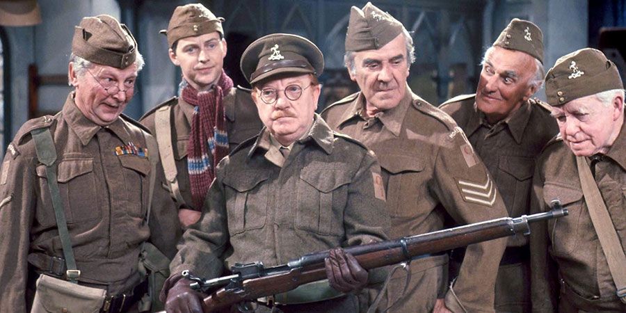 The cast of British sitcom Dads Army.