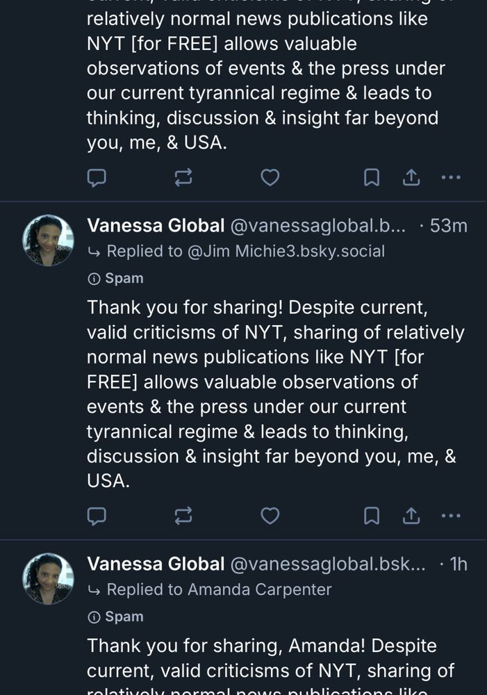 Screenshot of the same post, repeatedly