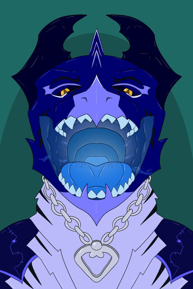 Xale's dragon form mawshot
