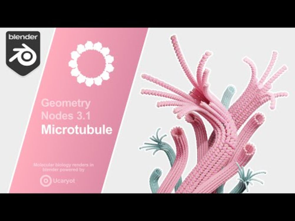 Procedural Microtubule | Blender 3.1 Geometry Nodes